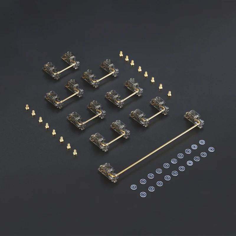 Kailh Pcb Parafuso-no Estabilizador 6.25u Preto Transparente para Faça Você Mesmo Gamer Teclado Mecânico Chapeado Pcb Montado Satélite Eixo