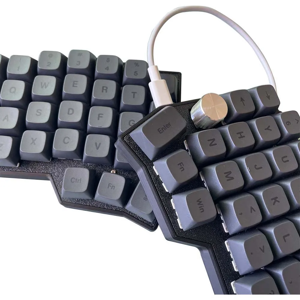 Corne 4×6 Layout 2 Knobs Split Ergonomics Hot-swappable MX Mechanical Keyboard Wired South RGB VIAL Programmable - 3