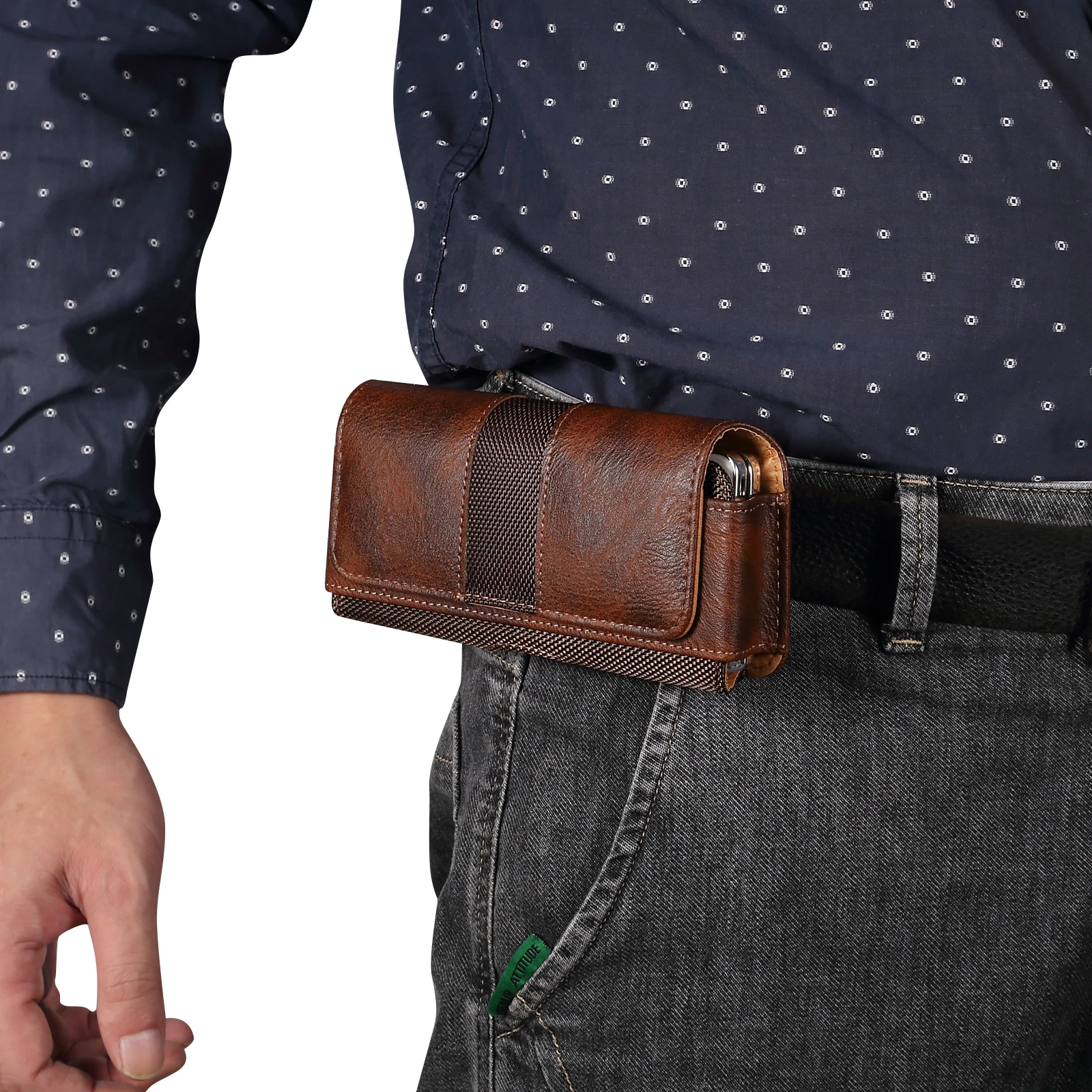 Кожаный держатель для ремня для Oppo Find N3,Honor Magic Vs 2 V2 чехол, Tecno V Fold,Vivo X Fold2 Plus Кожаный держатель для ремня для Oppo Find N3,Honor Magic Vs 2 V2 чехол, Tecno V Fold,Vivo X Fold2 Plus