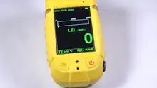 

Portable combustible gas leak detector. Toxic gas detector with time and date display