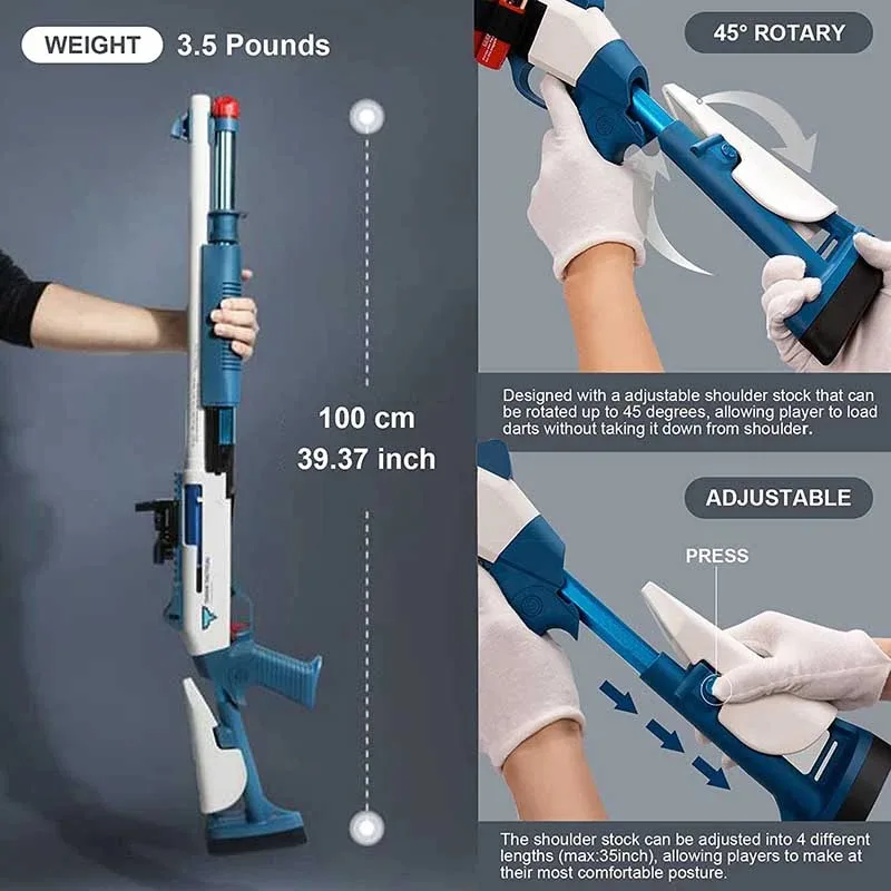 UDL XM1014 Shell Throwing Foam Dart Blaster 4