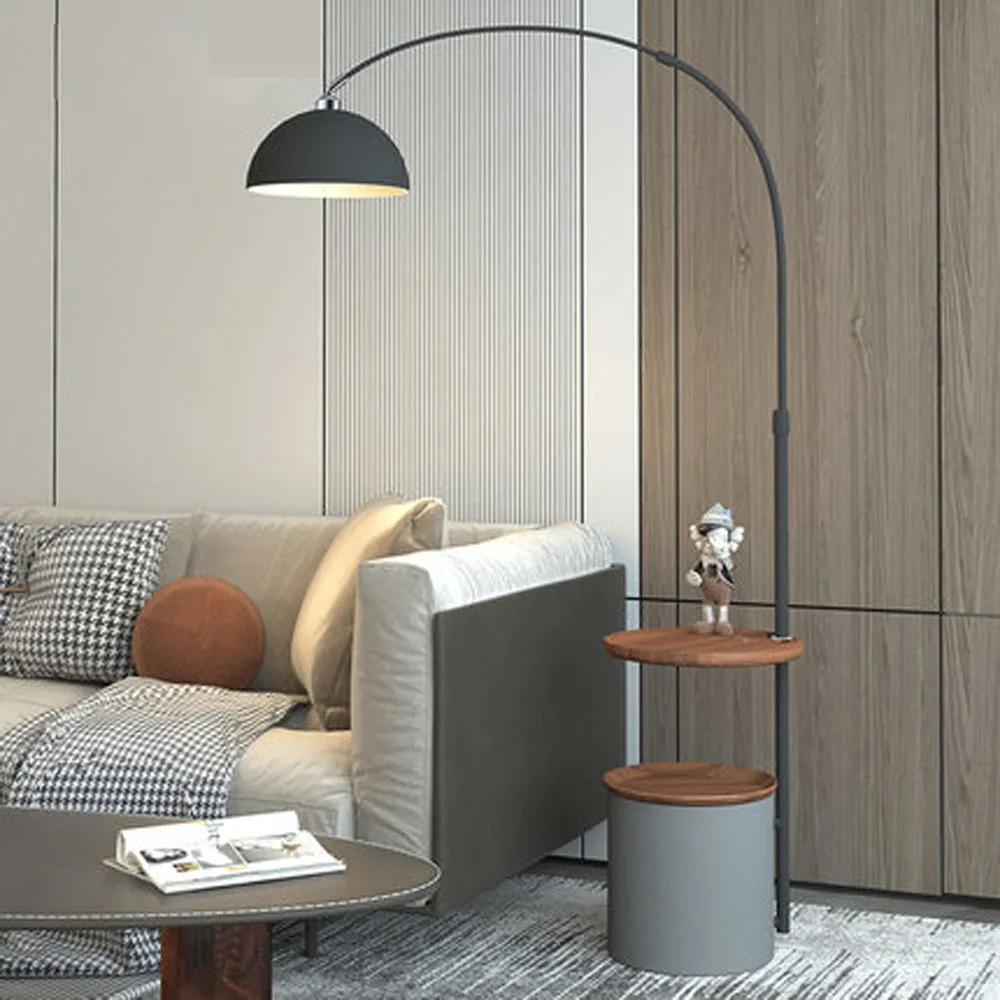 

Скандинавский светильник для гостиной с беспроводной зарядкой, напольный светильник, роскошная прикроватная тумбочка для спальни, один минималистичный напольный светильник