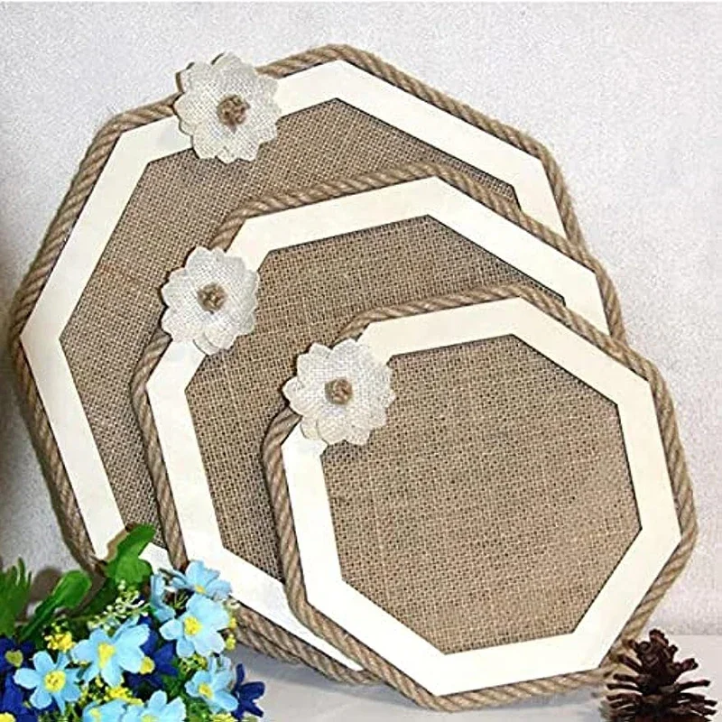 2M 2.5cm-30cm Nastro Di Tela Di Iuta Naturale Rustico Vintage - Foto 9