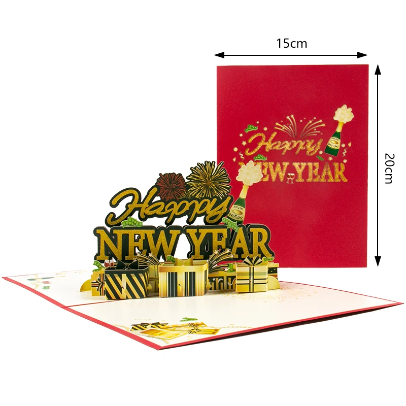 Folding Christmas 3D Pop UP Greeting Card Envelope Santa Claus Snowman Xmas Invitation Card Postcard Navidad Supplies greeting cards