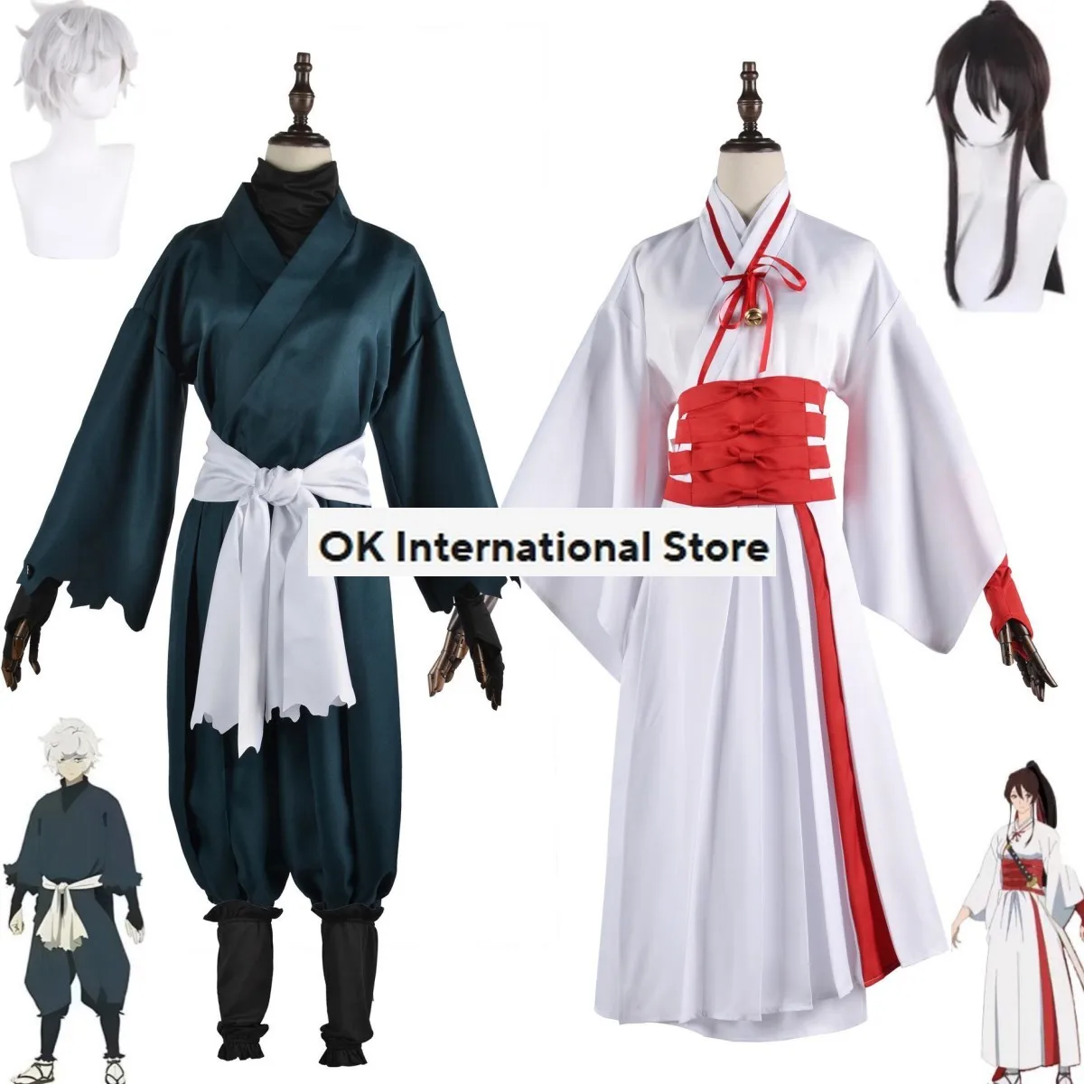 

Костюм для косплея аниме Jigoku Raku Gabimaru Yamada Asaemon Sagiri, костюм ханьфу в китайском стиле, униформа для взрослых мужчин и женщин, костюм Кендо
