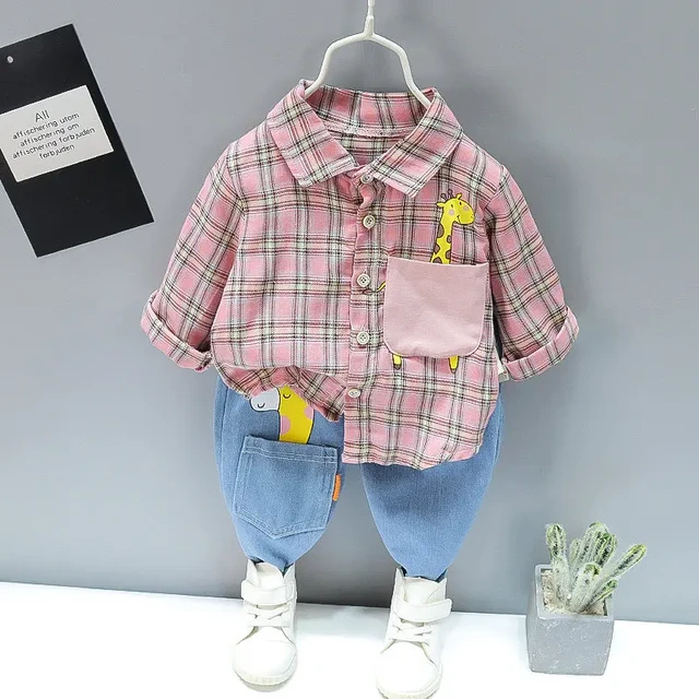 Spring Autumn Baby Infant Boy Outfit Set fashion Checkerboard plaid long  sleeve hoodies+pants 2pcs children suit kids clothes - AliExpress