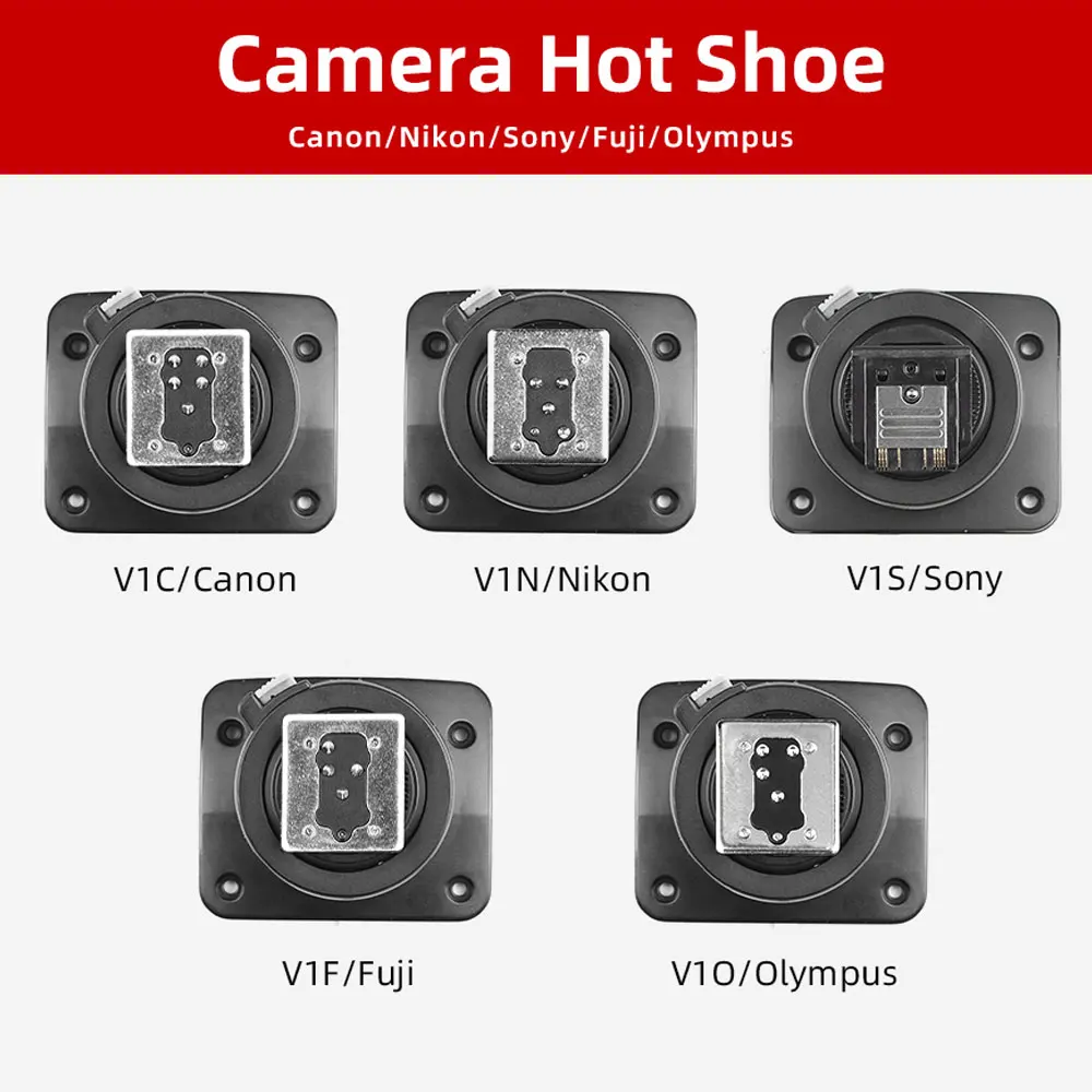 Godox V1 Hot Shoe Montaggio Piede Fix Compatibile Godox Speedlite V1 V1C V1N V1S V1F V1O V1P Flash Hot Shoe Sostituire Gli Accessori