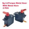 GOTECK 2g 4.3g 5g 9g 17g Digital Servo with Full Metal Gear for RC Car Boat Fixed-Wing and Airplane or Robot 5