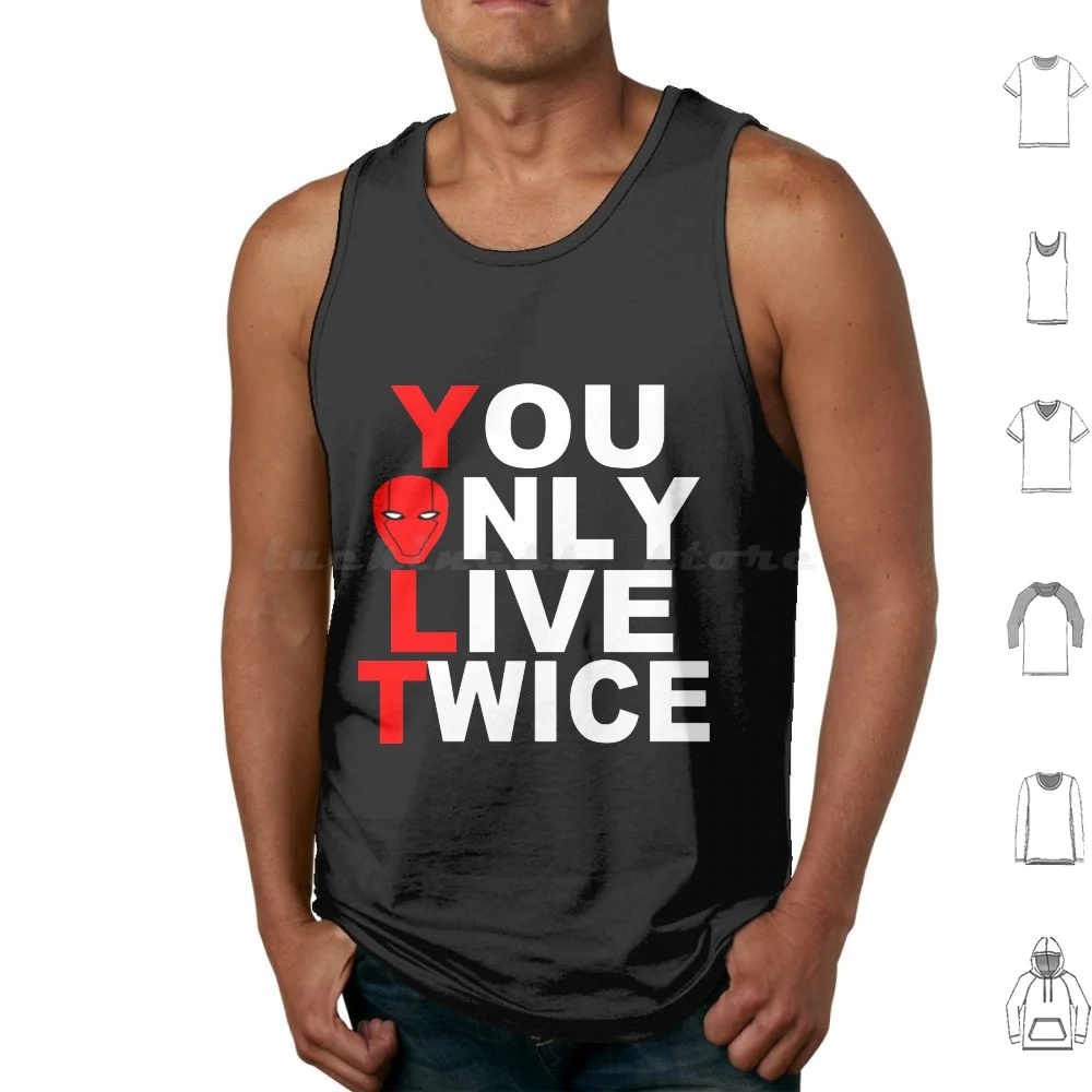 Red Hood You Only Live Twice Tank Tops Vest Senza Maniche Jason Robin Red Hood Robin Comics Comics Robin Nightwing Red Tim Drake