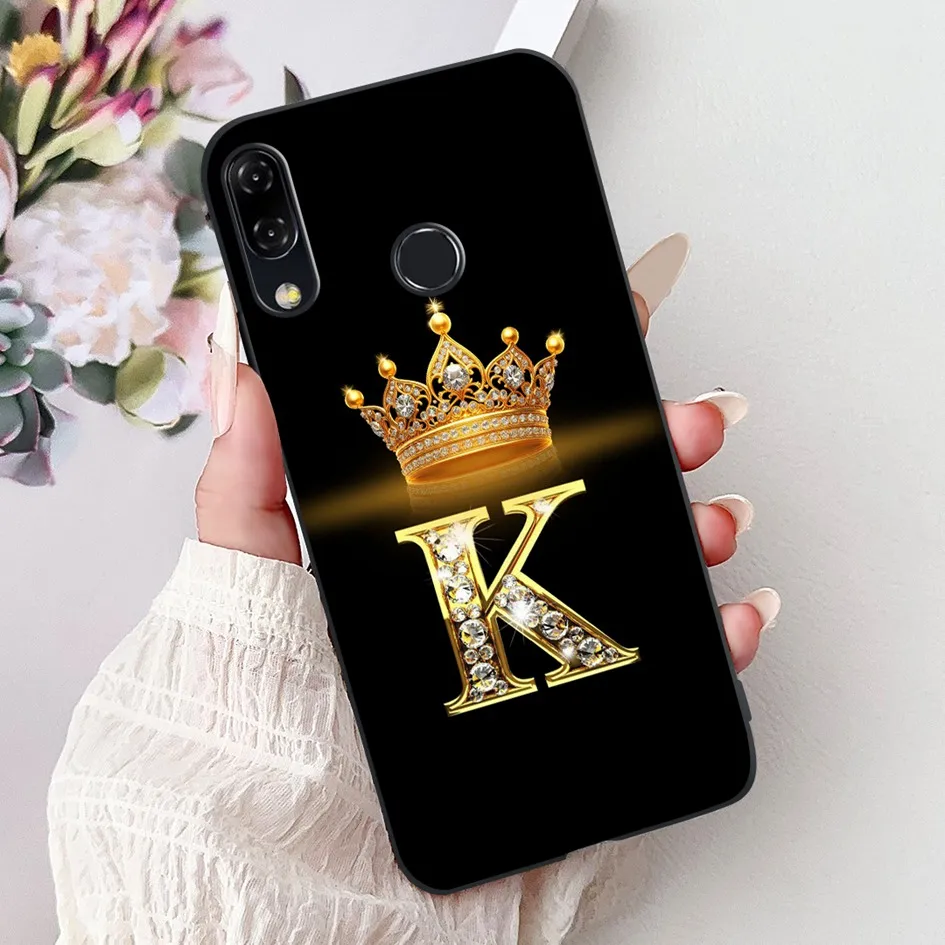 Luxury Crown Letters Soft Silicone TPU Phone Case Cover