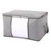 Zippered Storage Bag for Closet King Comforter Pillow Quilt, Bedding, Clothes, Blanket Organizers with Carry Handles Space Saver 1