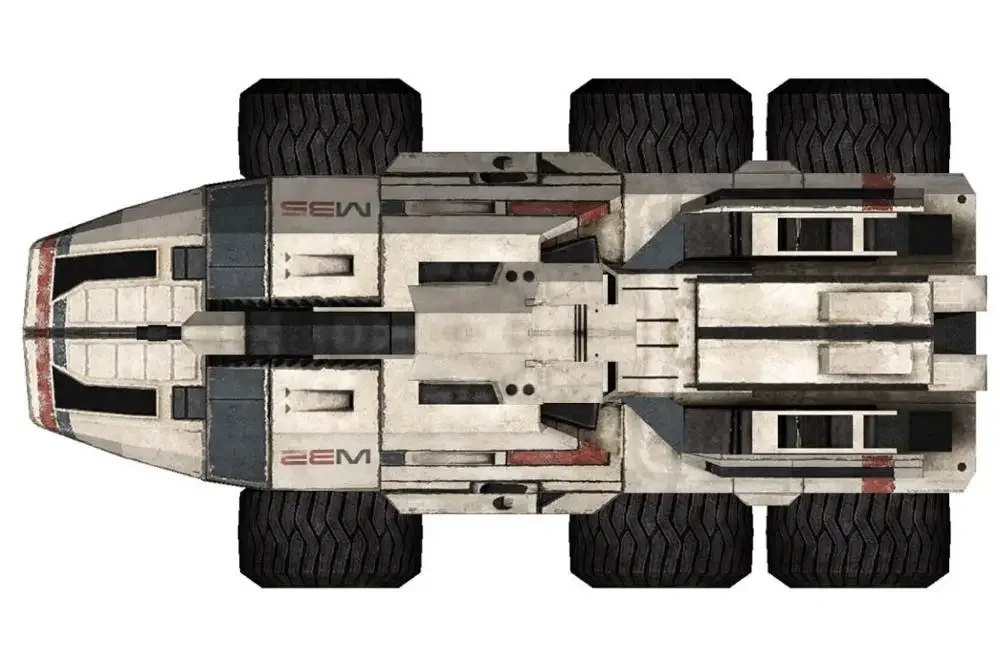 Mass effect M35 MAKO Chariot 3D Paper Model DIY 3d paper model