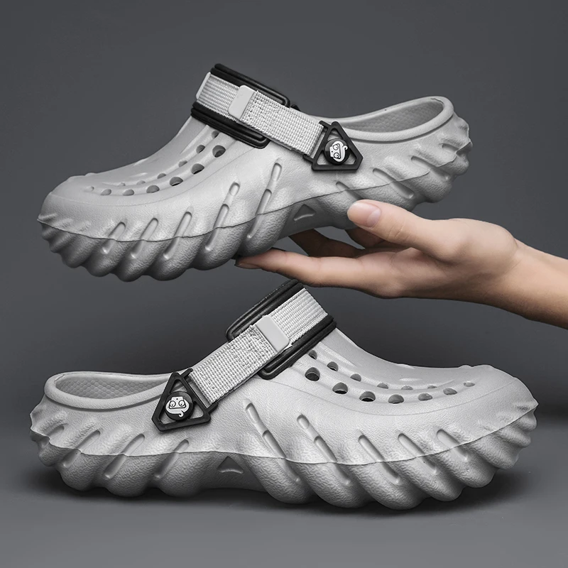 

Brand Men Slippers Lightweight Casual Shoes Fashion Indoor Antiskid Slides Summer Platform Outdoor Beach Sandals Beach Shoes