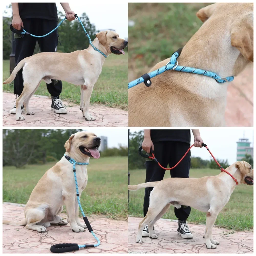 

Collar Lead Walking S Rope Large Big Small Reflective Dog Nylon Basic Leash Leashes For