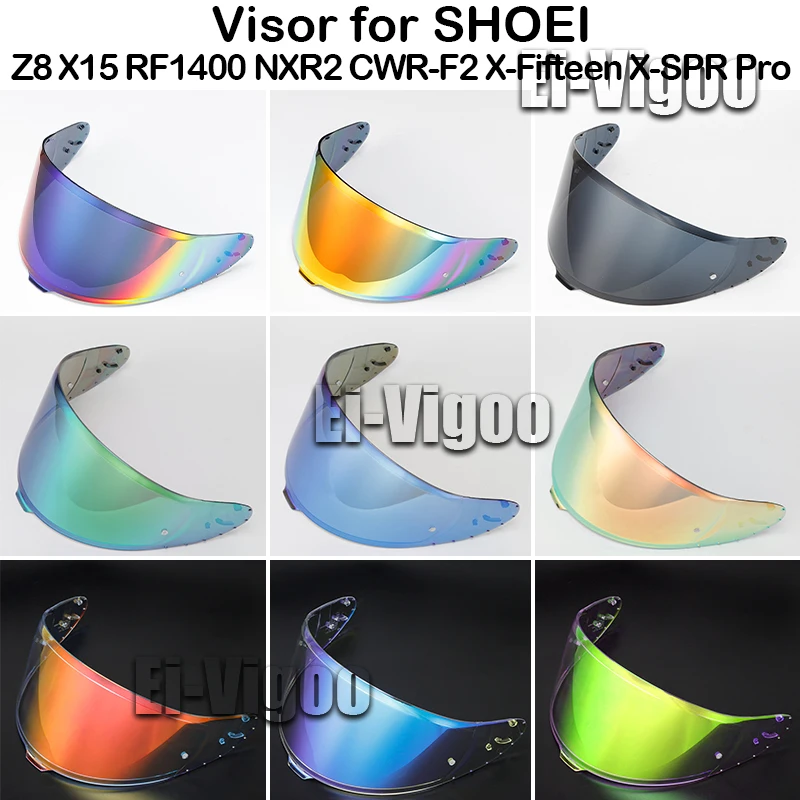 

For SHOEI RF1400 NXR2 CWR-F2 CWR-F2R Z8 X15 X-Fifteen X-SPR Pro Helmet Visor Lens Shield Sunscreen Windshield Uv Protection Moto