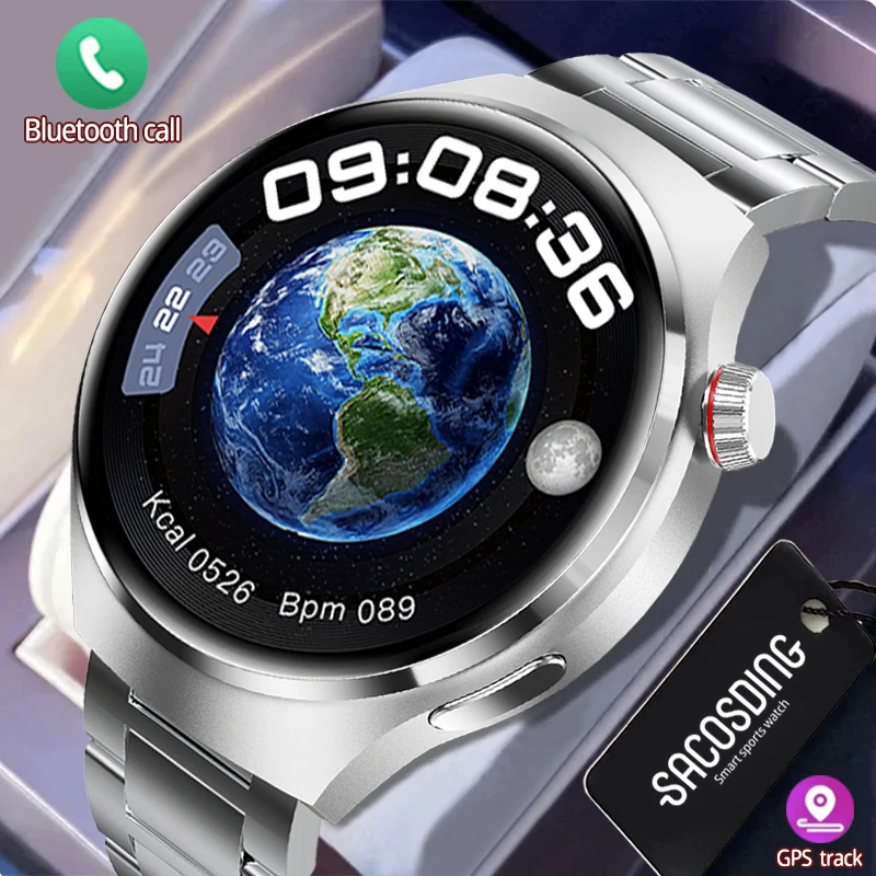 

2023 New For Huawei Smart Watch GPS Tracker 360*360 AMOLED Screen Blood Sugar Blood Oxygen NFC Smartwatch Bluetooth Call Watches