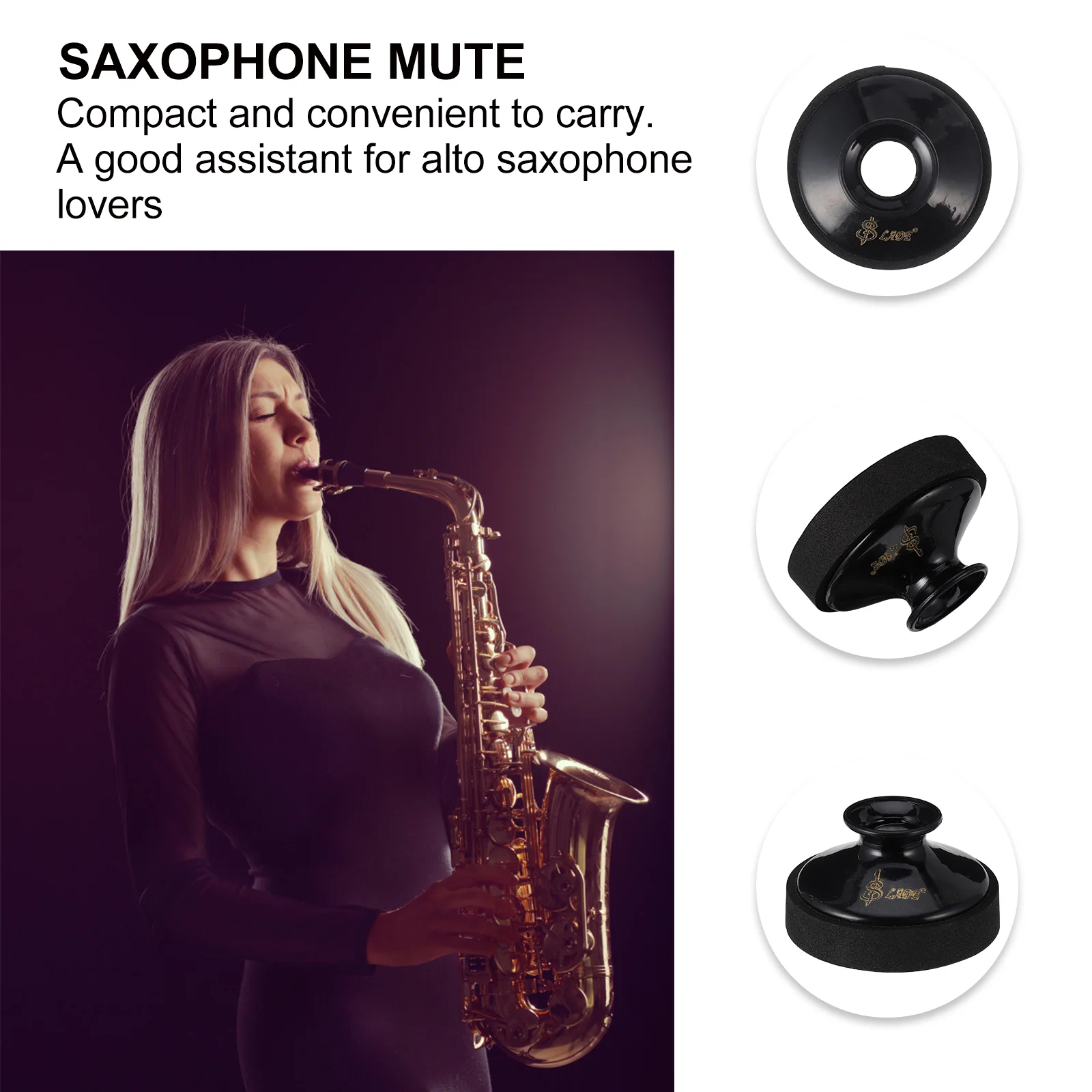 Mute Soprano Sax Professional Saxophone Saxophones Accessories Silencer Noise Remove Tool Instrument