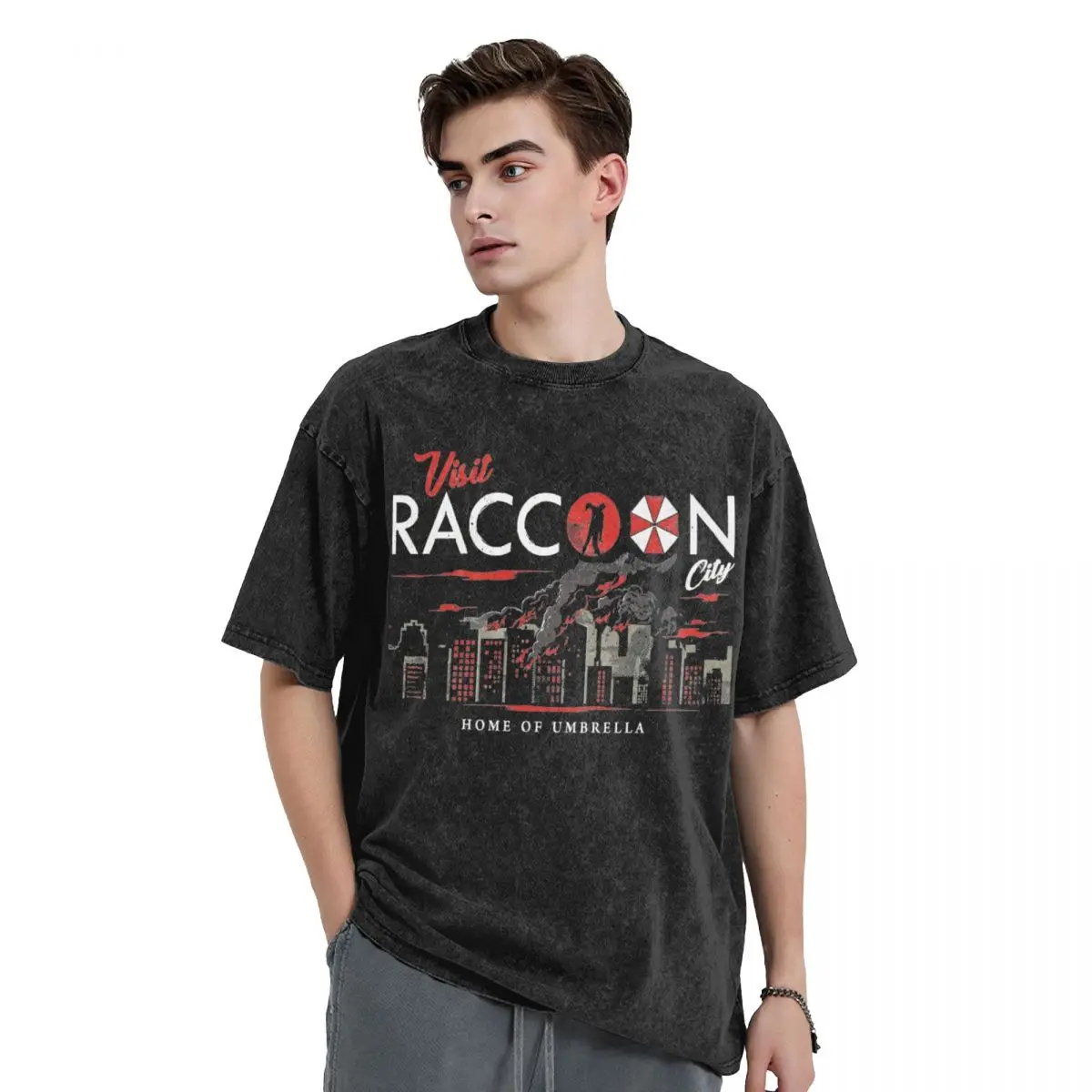 Resident Evil Männer T-Shirt | Gamer Umbrella Corporation Silent Hill Zombie |M2 - Foto 8