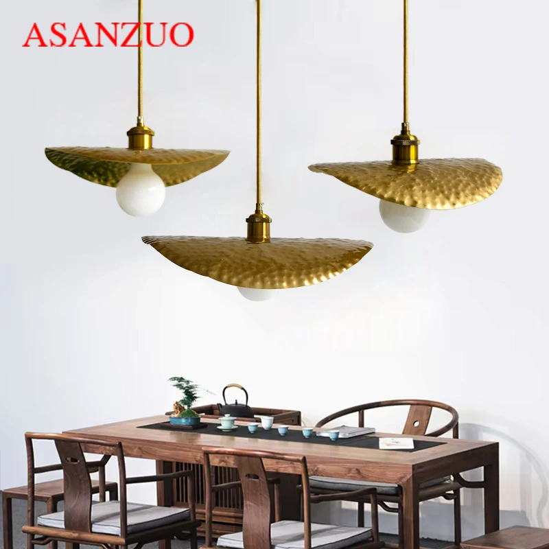 30/40cm Creative Gold Lotus Leaf Pendant Lights Nordic Suspension Hanglamp for Living Room Bedroom Decor Lamp Light Luminaire