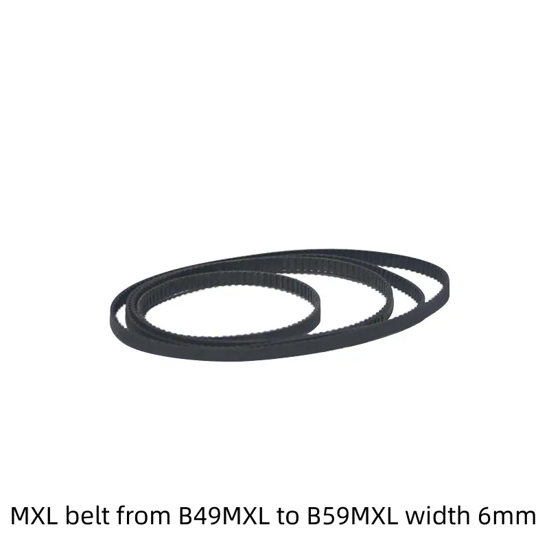 

LINK CNC from B49MXL to B59MXL Rubber 5mm 6mm width Closed-loop MXL Timing Belt Closed Loop Color