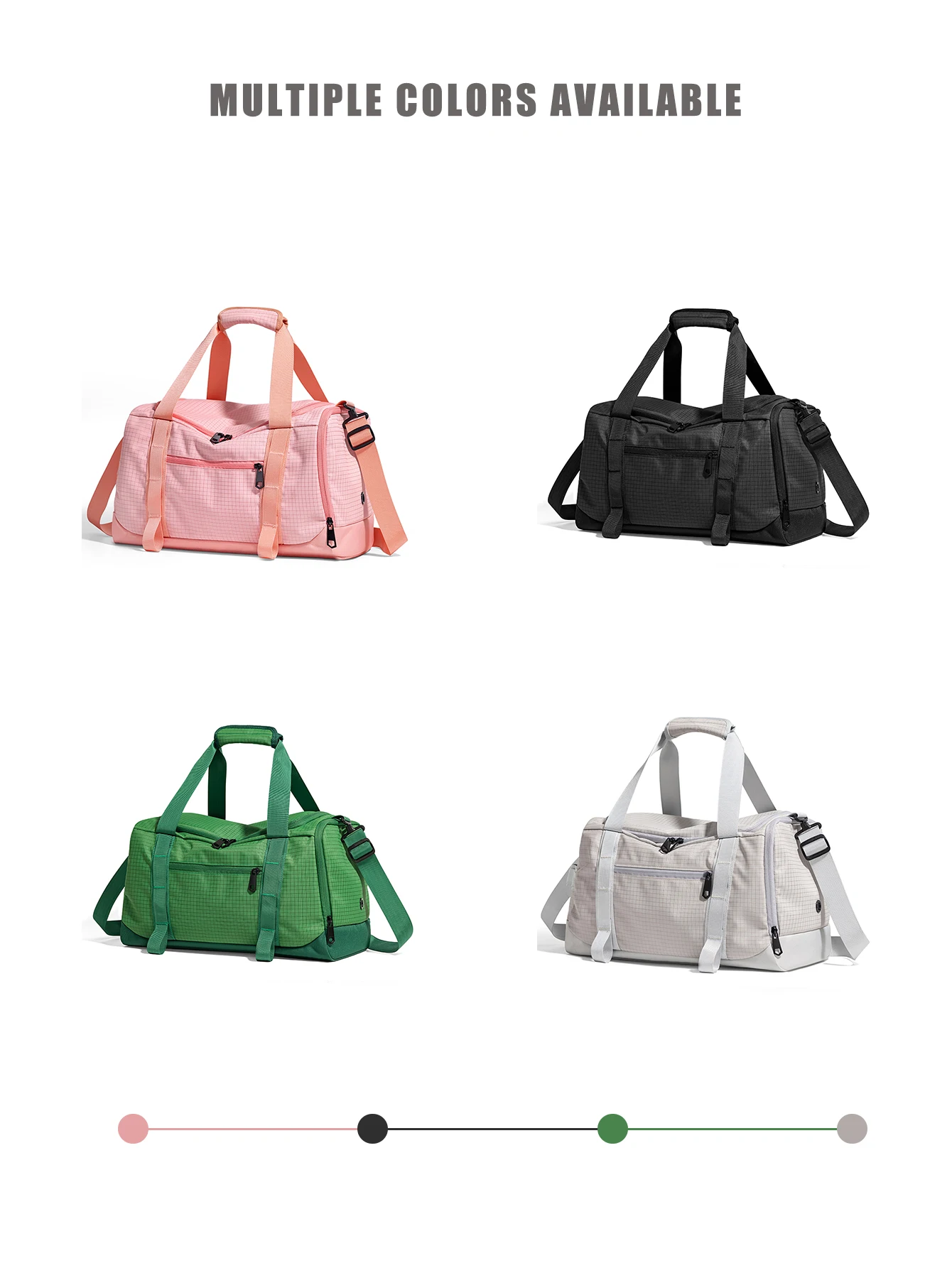 Plaid Sports Bag Women's Wet and Dry Separation Fitness Bag Men's Outdoor Large-Capacity Messenger Travel Bag with Shoe Warehous