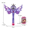 Disney cute Frozen Windmill Bubble Stick Automatic Lighting Music Fairy Stick Bubble Toy Girl Toy without bubble liquid 3