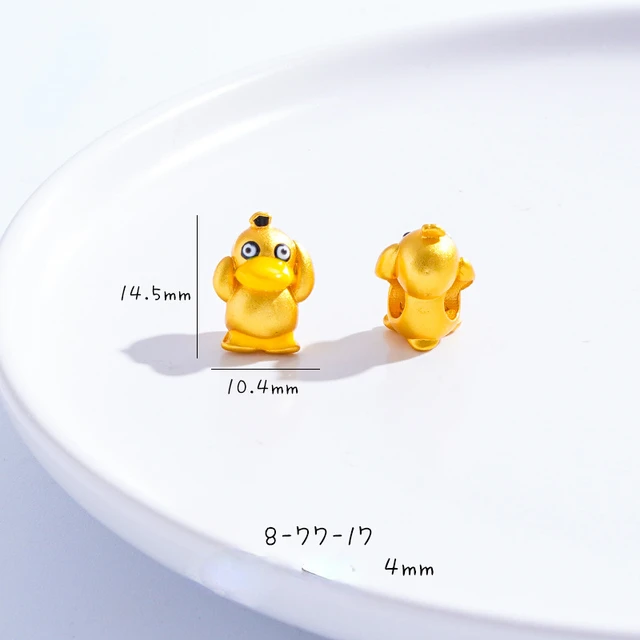 Pikachu Pokemon GO DIY Bracelet Accessory Charm Gold Chain Cartoon