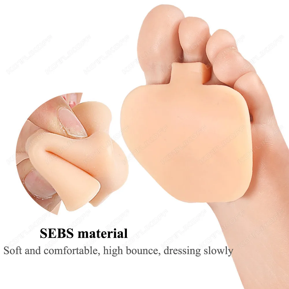 Women Gel Forefoot Insert Cushion Pads Silicone Foot Pain Relief Pads For High Heels Sandals Soft Absorbs Shock