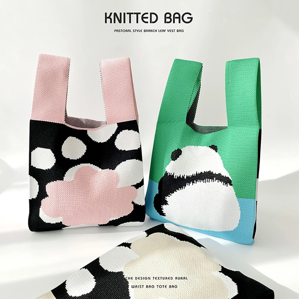 

Ручная работа, Женская мини-сумка с узлом, Женская Повседневная цветная сумка-тоут в клетку с широкой полосой, Студенческая многоразовая сумка для покупок