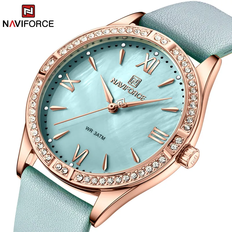 

Top Brand NAVIFORCE Women Watches Elegant Luxury Quartz Watch Fashion Ladies Clock Waterproof Wristwatch Relogio Feminino