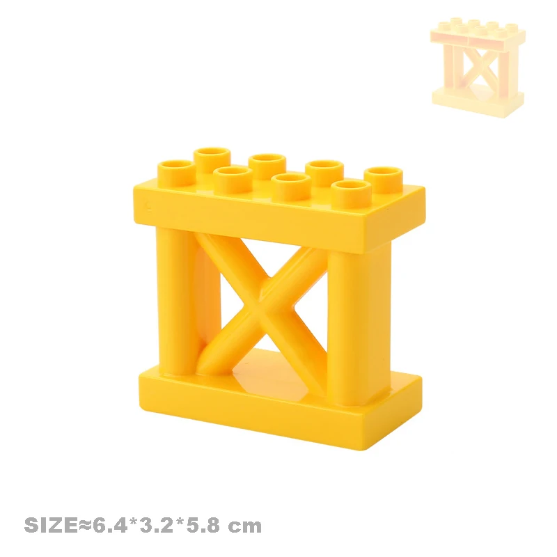 thumbnail image 1 of Bloques de construcción de gran tamaño creativos, accesorios mecánicos, gancho, escalera, ladrillos compatibles, juguetes para niños, 1 of 5