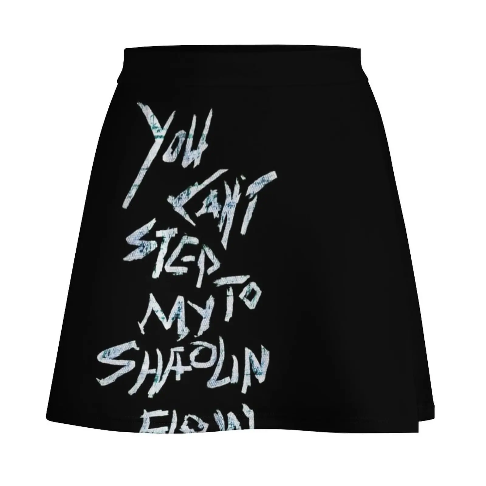 You Can't Step To My Shaolin Flow Mini Skirt novelty in clothes korean ladies summer
