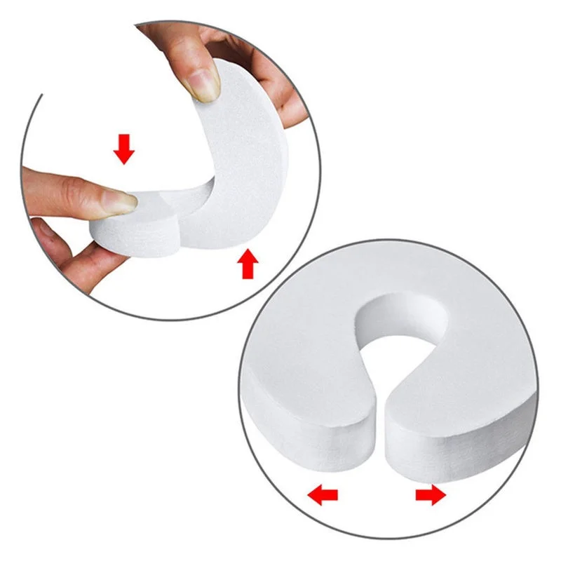 Kid Finger Protector Door Stopper Jammers Pinch Guard 4PCS Baby Safety Home Kitchen Bedroom Security Door Clip Stopper kid finger protector