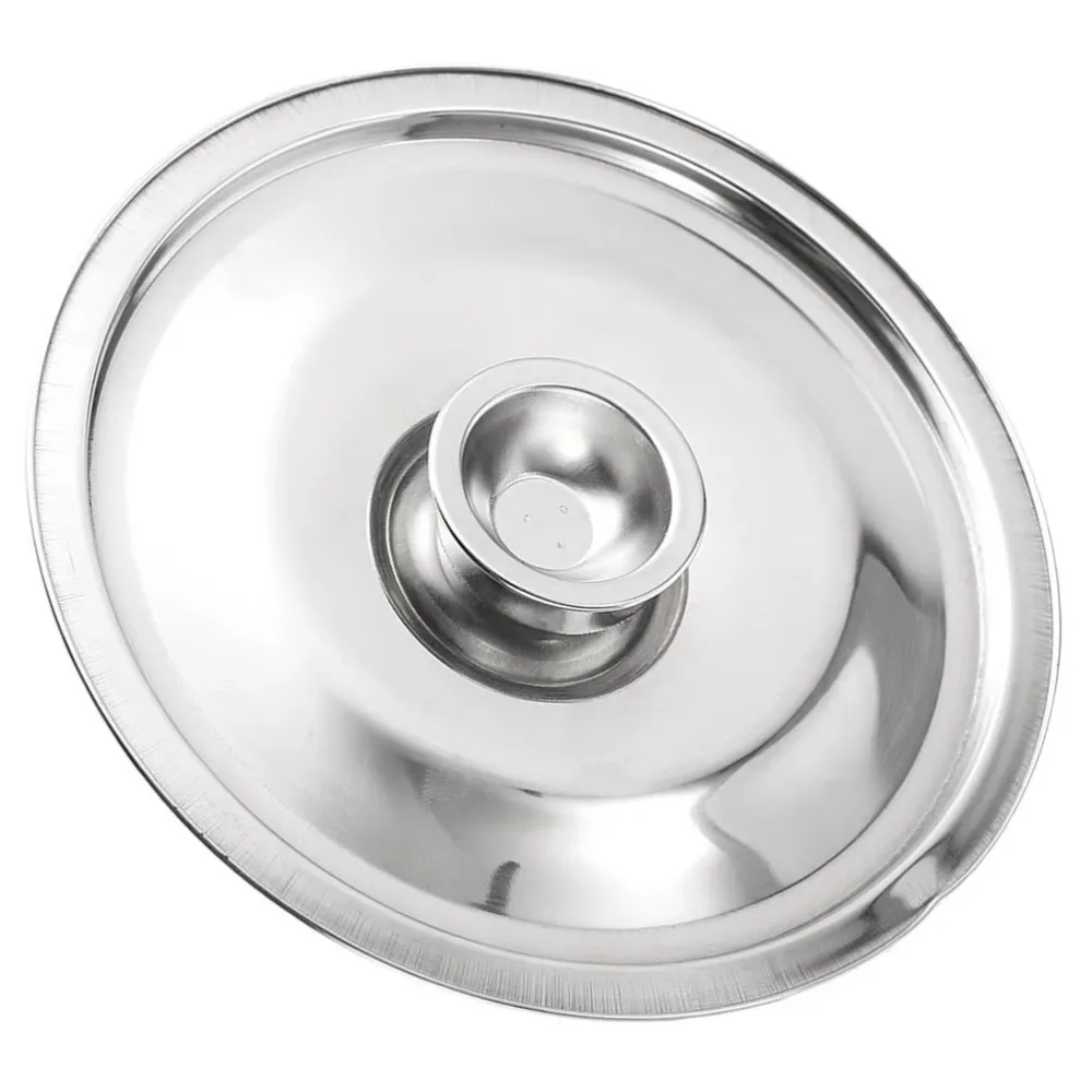 10-24cm Round Pot Lid Thicken Stainless Steel Saucepan Cover Replacement Universal Kitchen Food Lid Kitchen Supplies glass pot lid glass lid wooden pot lid