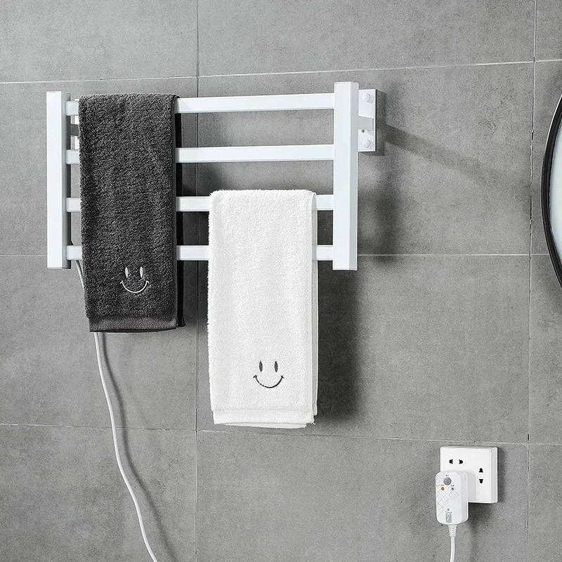 Bathroom Acessories Electric Towel Dryer Rack 115℉-155℉ 45℃-70℃ 1-24H Smart Towel Dryer Warmer Bathroom Rail electric towel rack