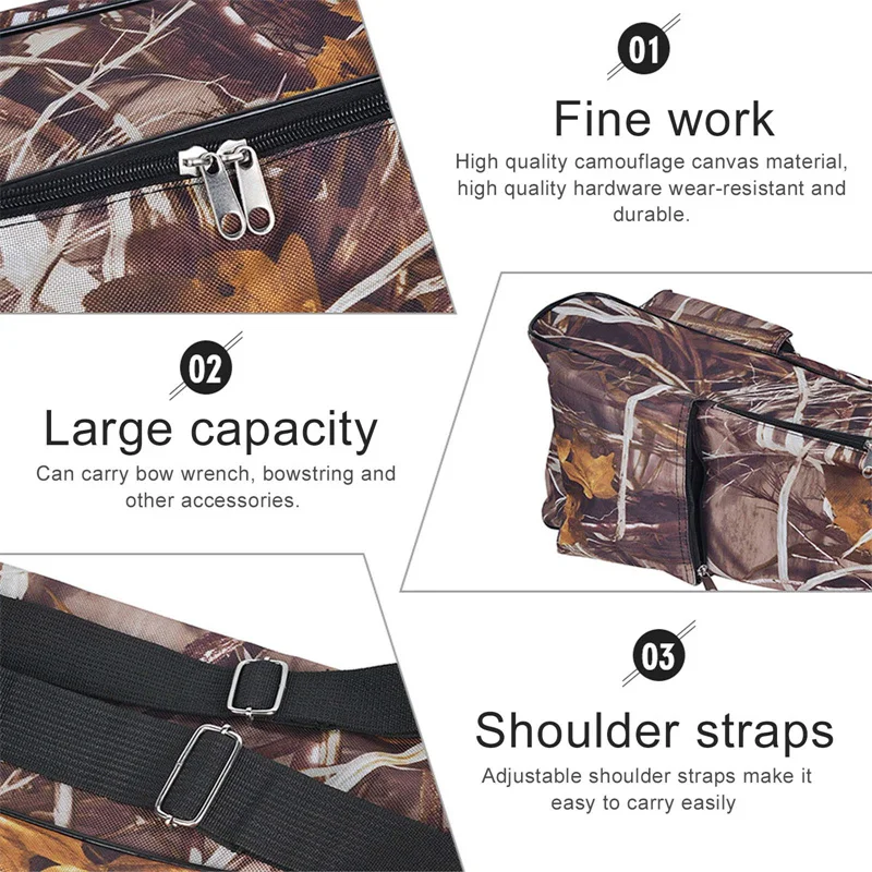 Archery Camouflage T-Shaped Bow Storage Backpack large Capacity