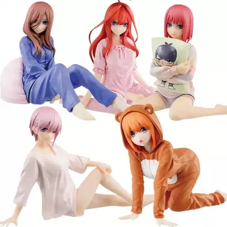 

Nakano Nino Ichika Anime Figures Yotsuba Pajamas Sexy girl Model Action Figure PVC Toys for Kids Birthday Gift Cake Decoration