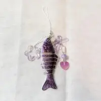 Acrylic Handmade Fish Keychain Simulated Phone Charm Fish Star Pendant Exquisite Pentagram Fish Phone Lanyard Gifts for Friend 2