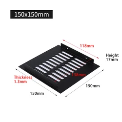 150mm Aluminum Alloy Cabinet Air Vent Grille Hole Plug Ventilation Grille For Wardrobes Cupboar Air Vent Grille Home Hardware