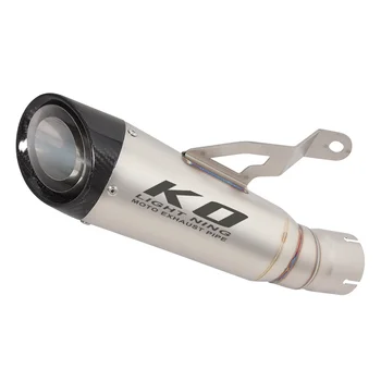 Exhaust Pipe Motorcycle Muffler Tips Tail Escape Modified Stainless Steel Carbon Head For BMW S1000RR 2019-2023 S1000R 2021-2023