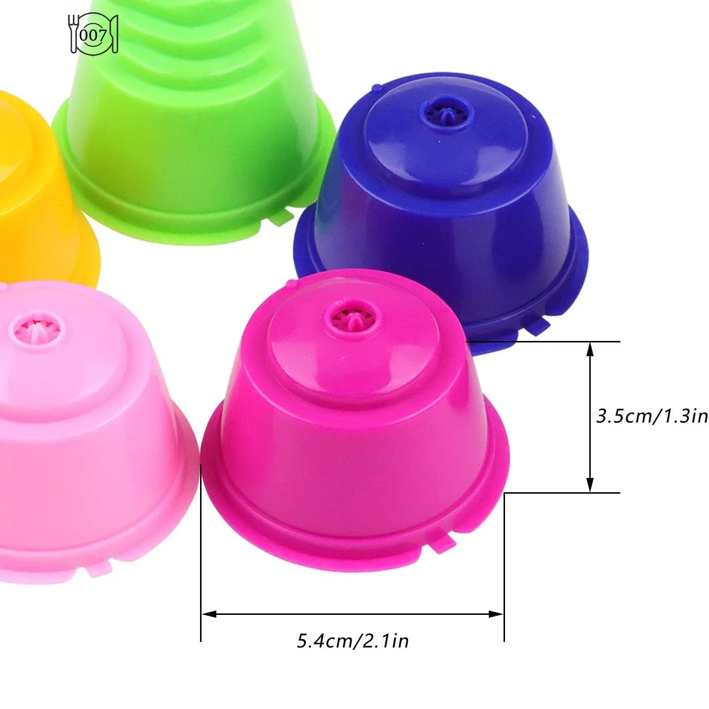 Description Picture 3 of item3pcs Refillable Capsule Filters Reusable Cups Refillable Coffee Filter Pods Reusable Universal for Nescafé Dolce Gusto Machines