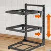 Kitchen Pot Holder Under Sink Multi-Layer Metal Storage Rack Countertop Frying Pan Rice Cooker Dishes Cutlery Organizer Rack 5