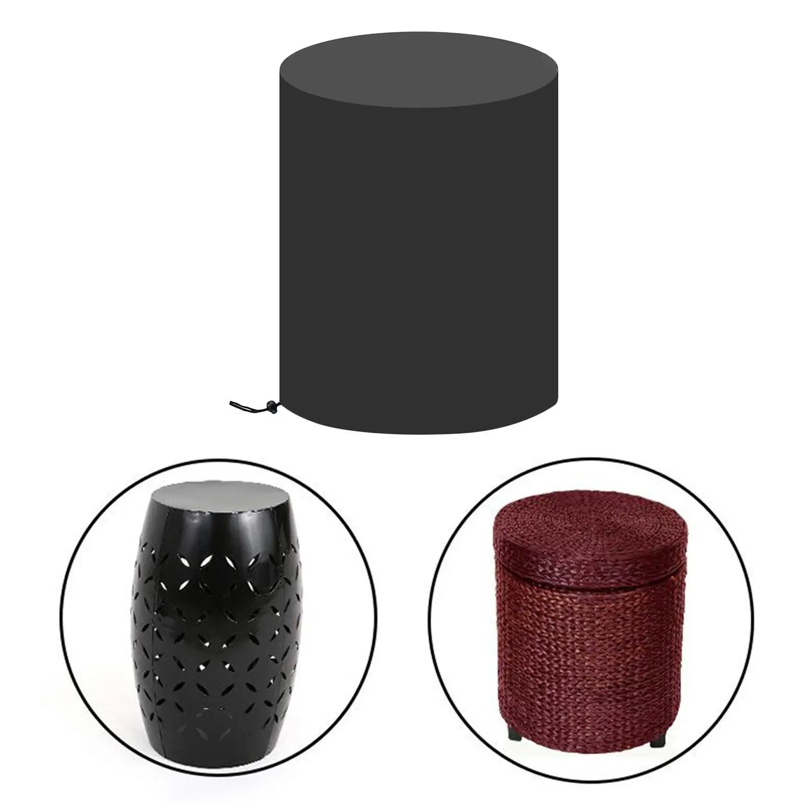 Waterproof Outdoor Garden Furniture Small Round Table Patio BBQ Covers