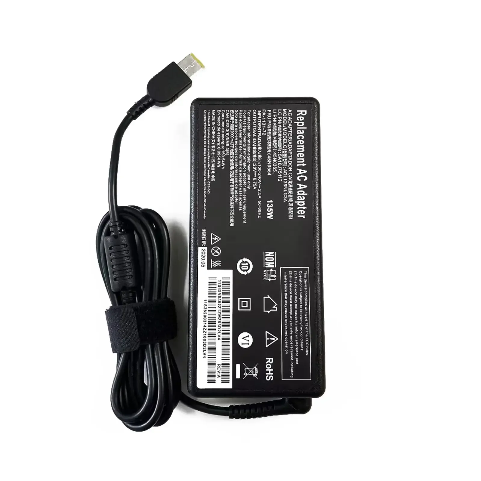 Carregador Adaptador ac Laptop Carregador para Lenovo Y70015isk Y50p70 Y700-14isk Y700-15acz Y700-17isk L340-15irh 20v 6.75a 135w - Imagem 2