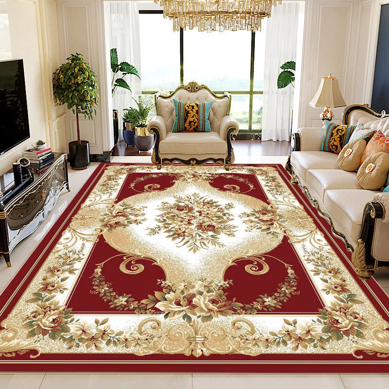 Klassieke-Grote-Woonkamer-Tapijt-140X200-Rode-Luxe-Huisdecoratie ...