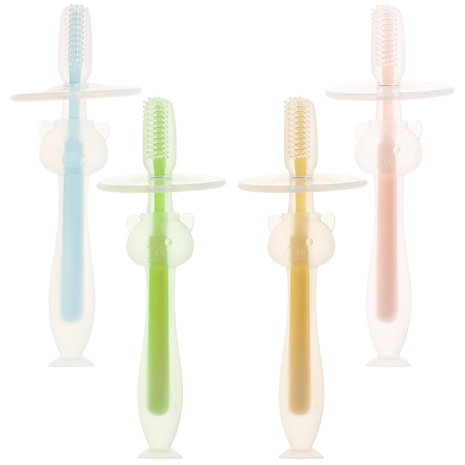 

4 шт., Силиконовые Зубные щётки для детей 6-12 месяцев