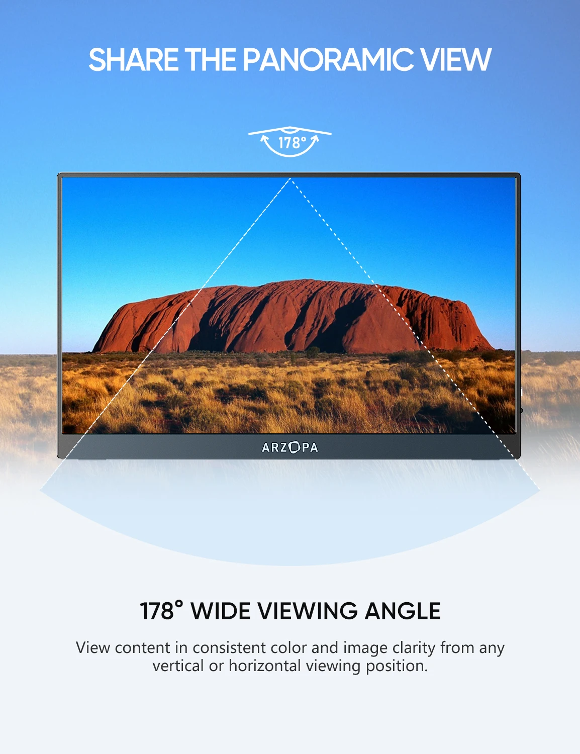 ARZOPA 17.3 ġ FHD ޴ , 1080p ܺ ÷, IPS ũ, USB C HDMI ̹ , PC ޴  Xbox PS5 ġ