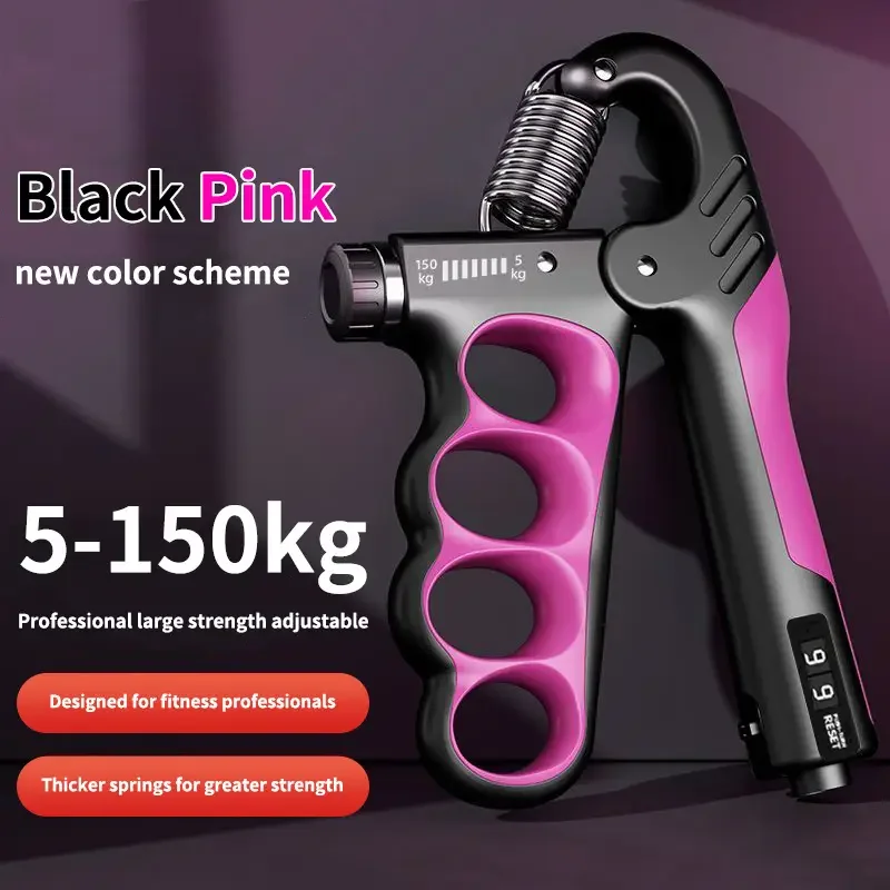 11-330 Lbs Resistance Grip Strength Trainer Adjustable Hand Grip Exercise Strengthening Finger Pinch Expander
