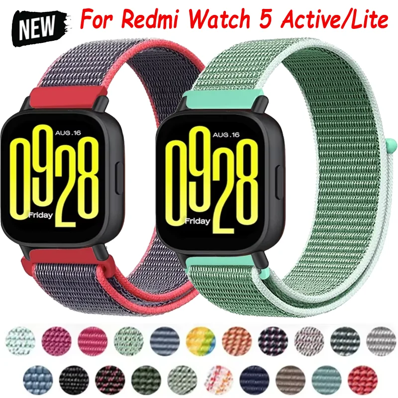 Breathable Nylon Sport Wristband - 22mm Loop Strap, Comfortable Fit
