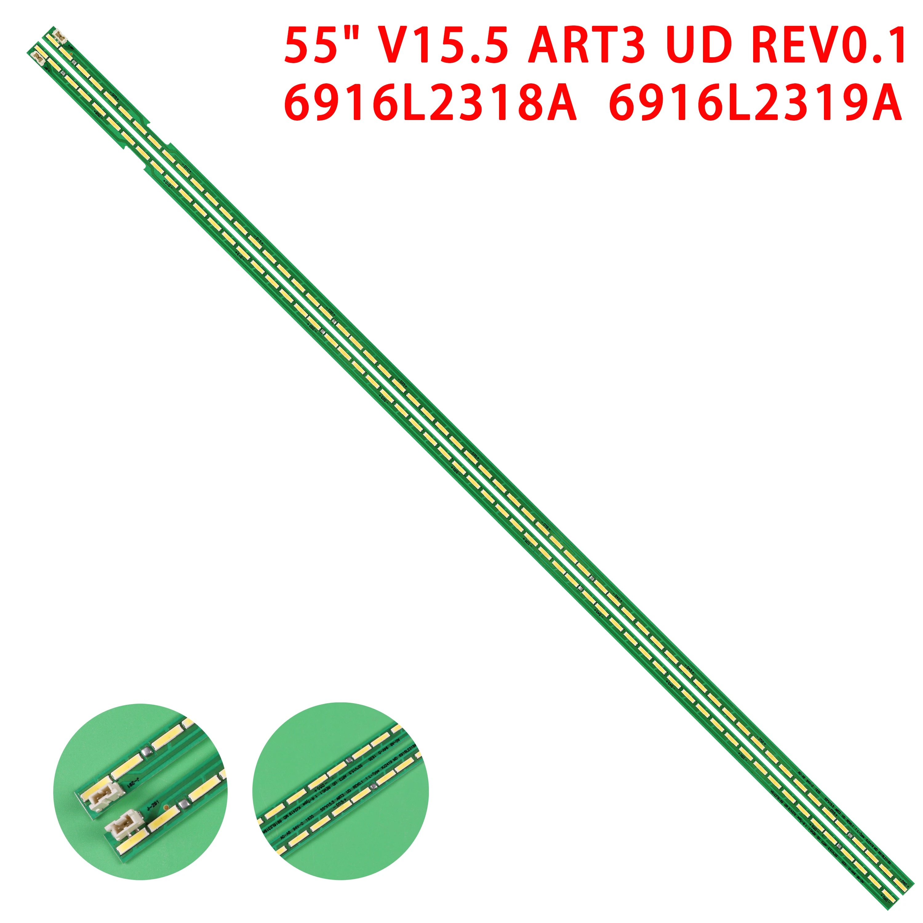 Tira de Retroiluminação Led 60 Lâmpada para lg 55uf680v 55uh6150 55uf6800 55uf770v 55uh6030 55uf7767 55uh605v 55uh615t 55uh615v 55uh617v